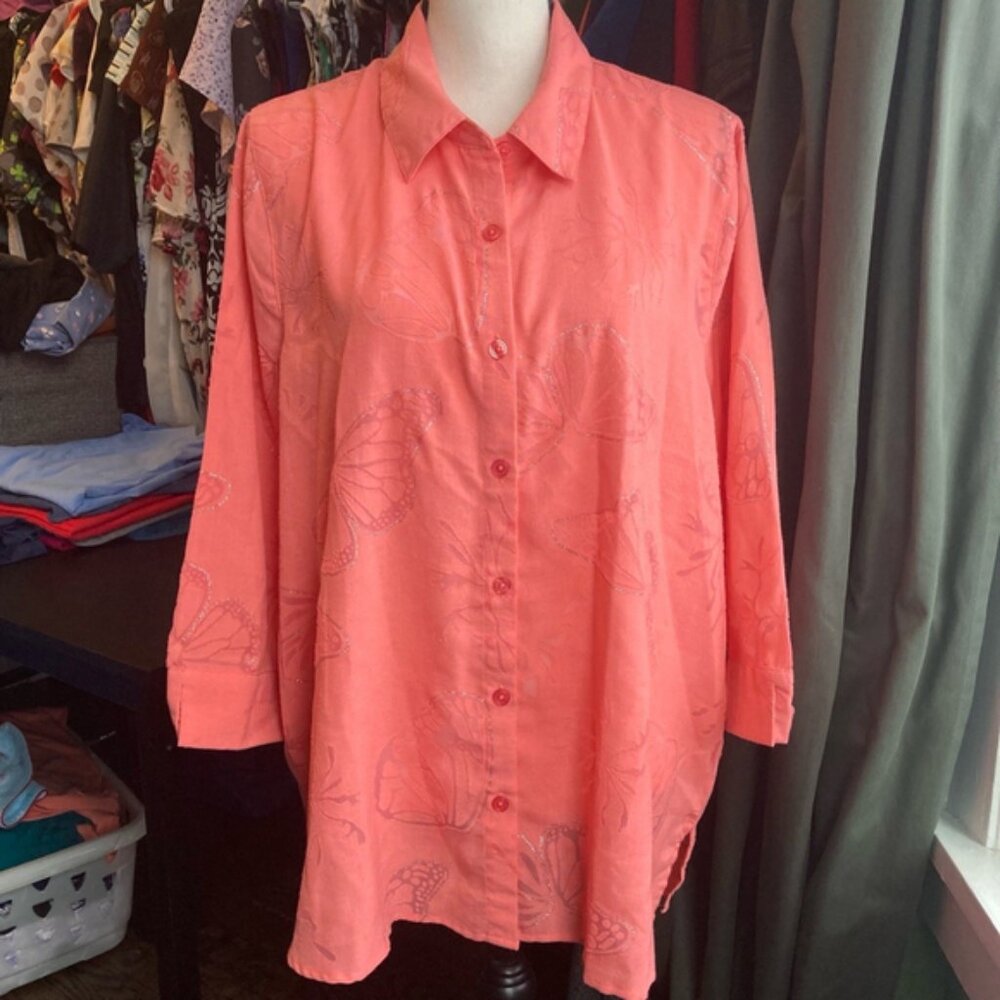 Women's Tradition Blouse, L, Coral